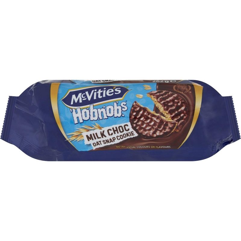 McVities Hobnobs Milk Chocolate Oat Cookies Biscuits 262g