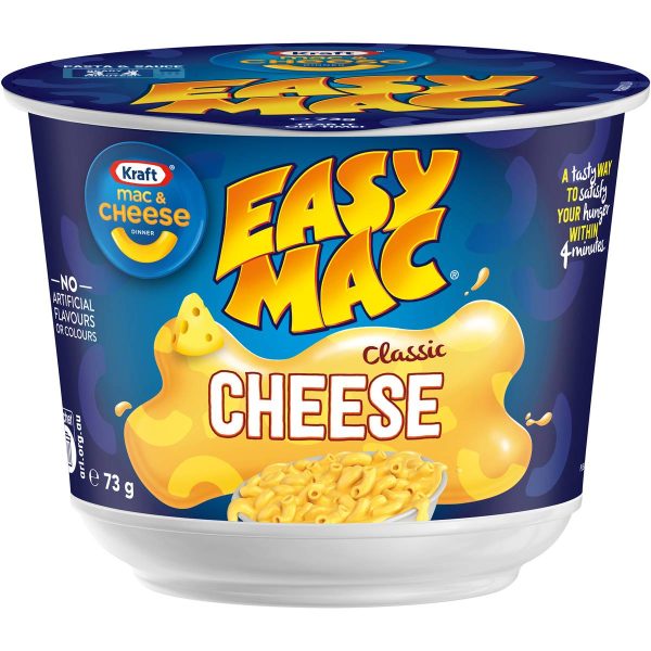 Kraft Easy Mac and Cheese Macaroni Pasta Bowl 73g X 4 Cups
