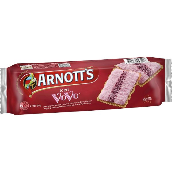 Arnotts Iced Vo Vo Biscuits 210g