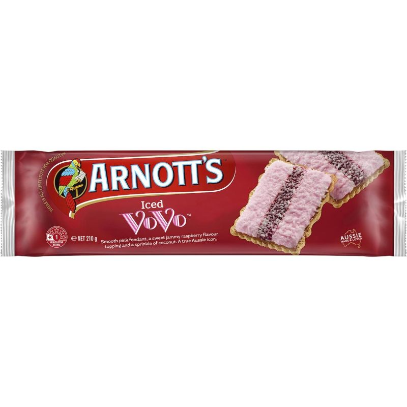 Arnotts Iced Vo Vo Biscuits 210g