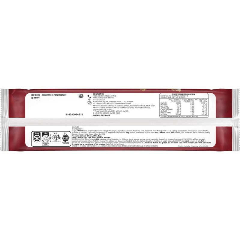 Arnotts Iced Vo Vo Biscuits 210g