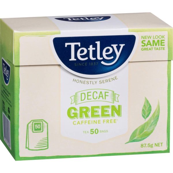 Tetley Decaffeinated Green Tea Bags 50 Pack