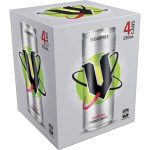 V Sugar Free Guarana Energy Drink Can 250ml X 4 Pack