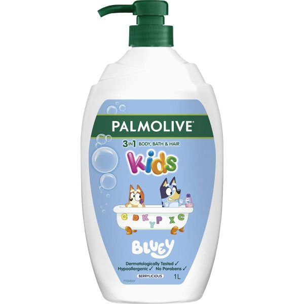 Palmolive Bluey Kids Shampoo Bath Body Wash 1L