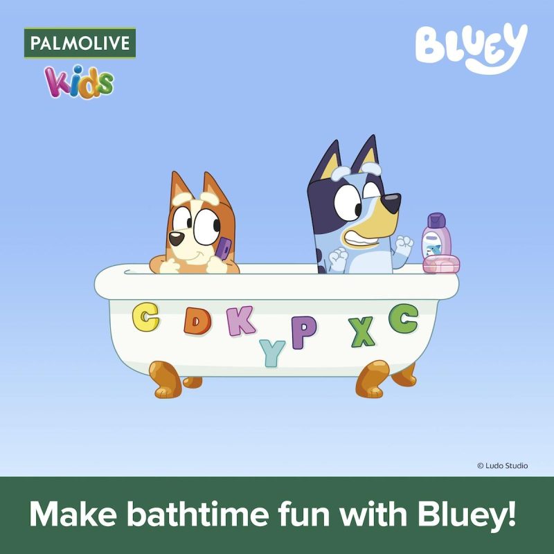 Palmolive Bluey Kids Shampoo Bath Body Wash 1L