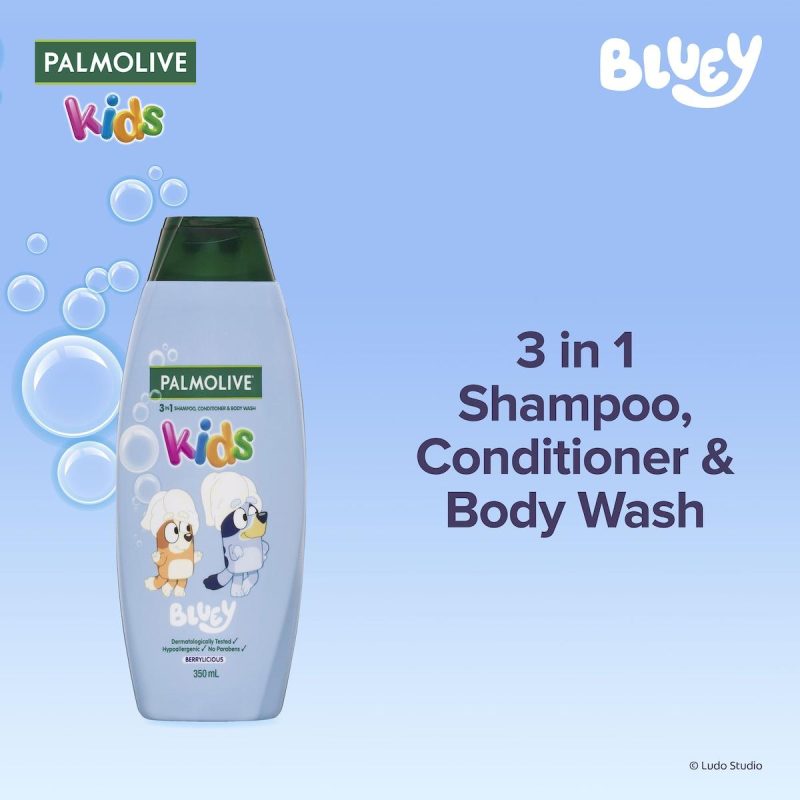 Palmolive Bluey Kids Shampoo Conditioner Body Wash 350ml