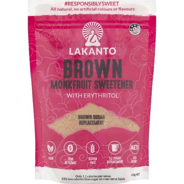 Lakanto Monkfruit Sweetener Brown Sugar Replacement Powder 450g