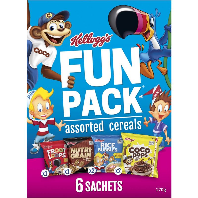 Kellogs Kids Fun Variety Breakfast Cereals 6 Pack