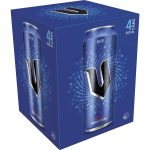 V Blue Guarana Energy Drink Can 500ml X 4 Pack