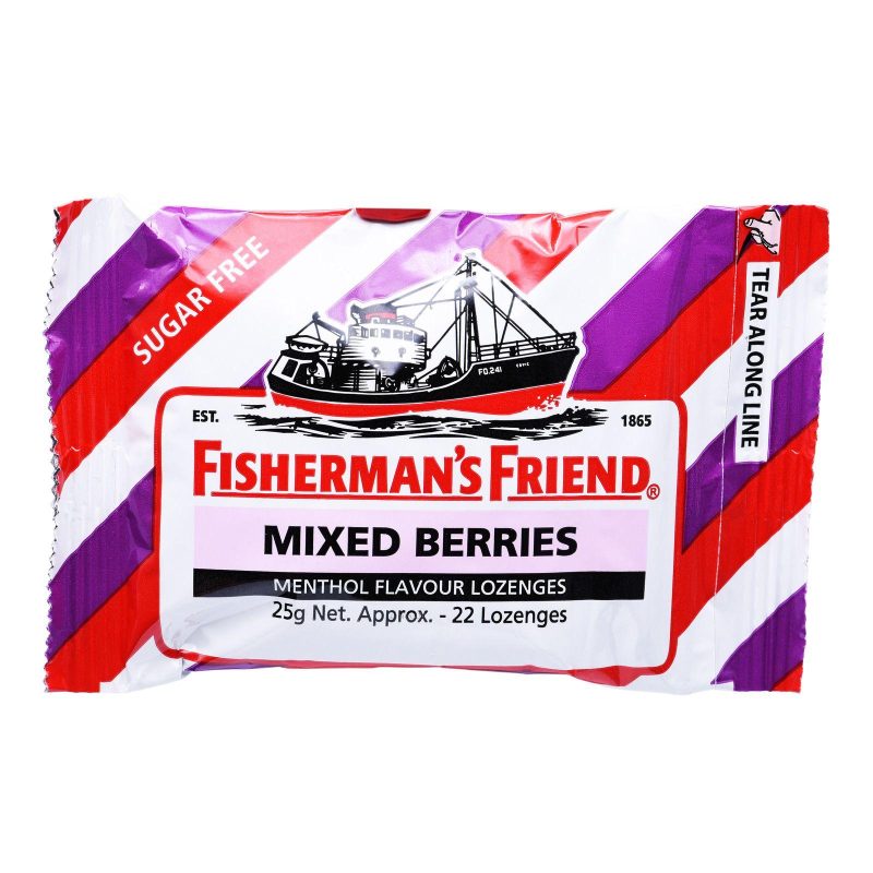 Fishermans Friend Mints Extra Strong Menthol Lozenges Mixed Berry 25g X 12 Units
