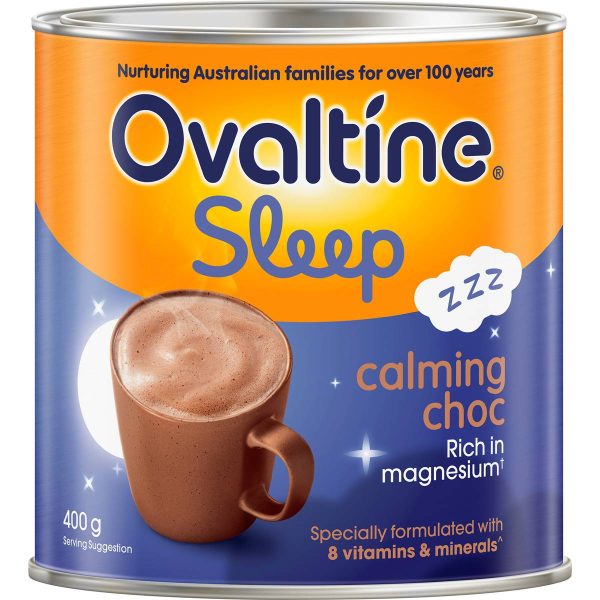 Ovaltine Milk Drink Chocolate Powder Sleep Calming Choc Tub 400g