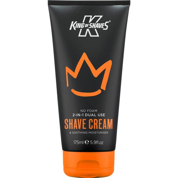 King Of Shaves 2 In 1 Shave Cream and Soothing Moisturiser No Foam 175ml