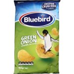 Blue Bird Original Green Onion Cut Potato Chips NZ Snack 150g