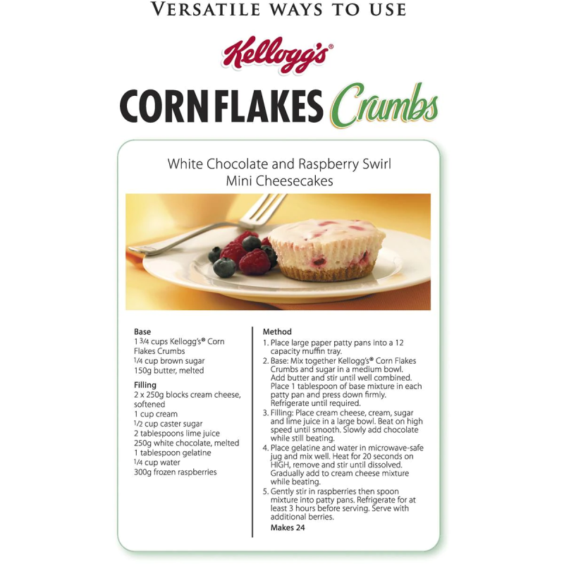 Kelloggs Corn Flakes Original Crispy Crunchy Batter Crumbs 300g