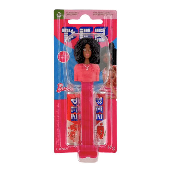 Barbie Black Hair PEZ Kids Candy Dispenser