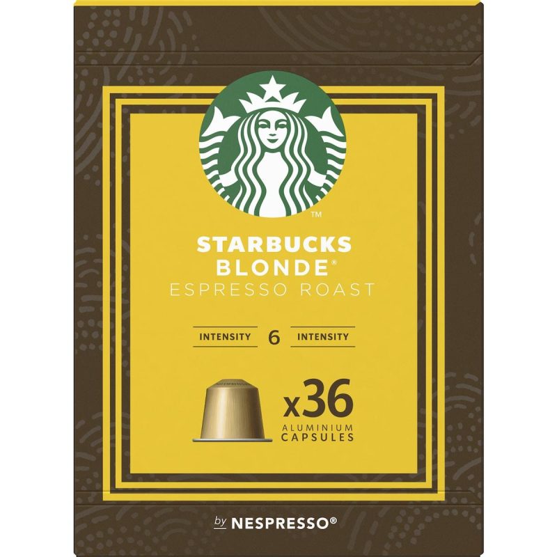Starbucks Nespresso Blonde Espresso Roast Coffee Pods Capsules 36 Pack