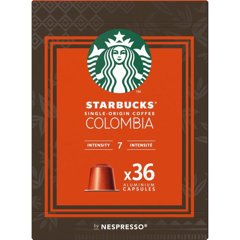 Starbucks Nespresso Single Origin Colombia Coffee Pods Capsules 36 Pack