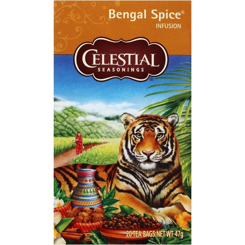 Celestial Bengal Spice Herbal Tea Bags 20 Pack