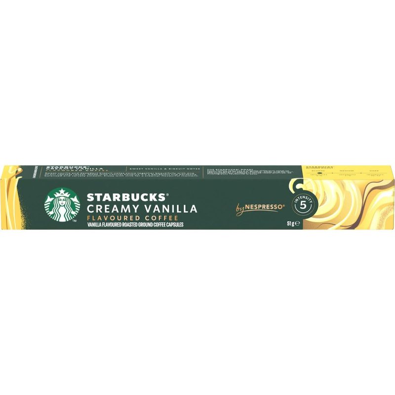Starbucks Nespresso Creamy Vanilla Flavoured Coffee Pods Capsules 10 Pack