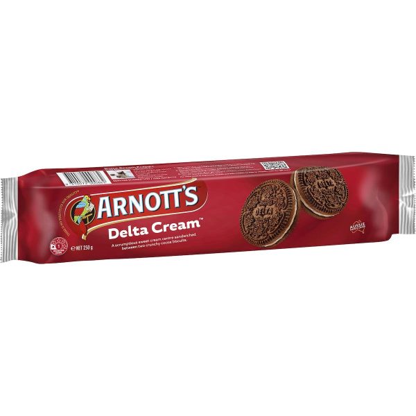 Arnotts Chocolate Delta Cream Biscuits 250g