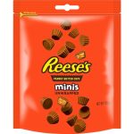 Indulge in the delightful taste of Reese's Mini Peanut Butter Cups with this convenient 120g bag. Perfect for snacking on the go or sharing with friends, these bite-sized treats offer the perfect blend of creamy peanut butter and rich milk chocolate. Grab a bag today and satisfy your cravings!