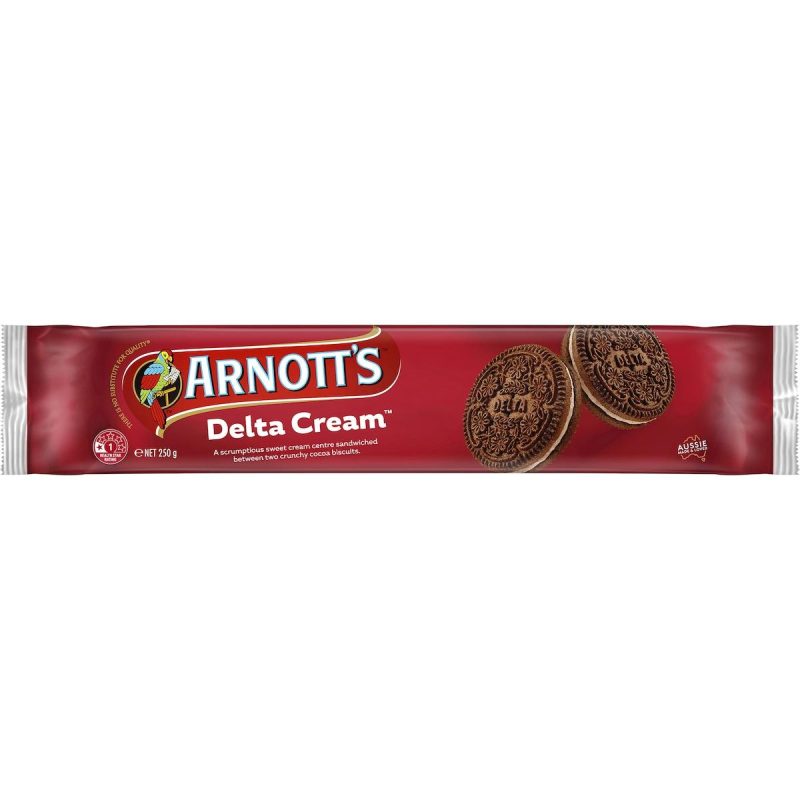 Arnotts Chocolate Delta Cream Biscuits 250g