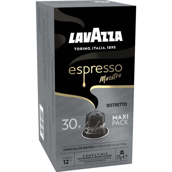 Lavazza Espresso Ristretto Coffee Pods Capsules 30 Pack