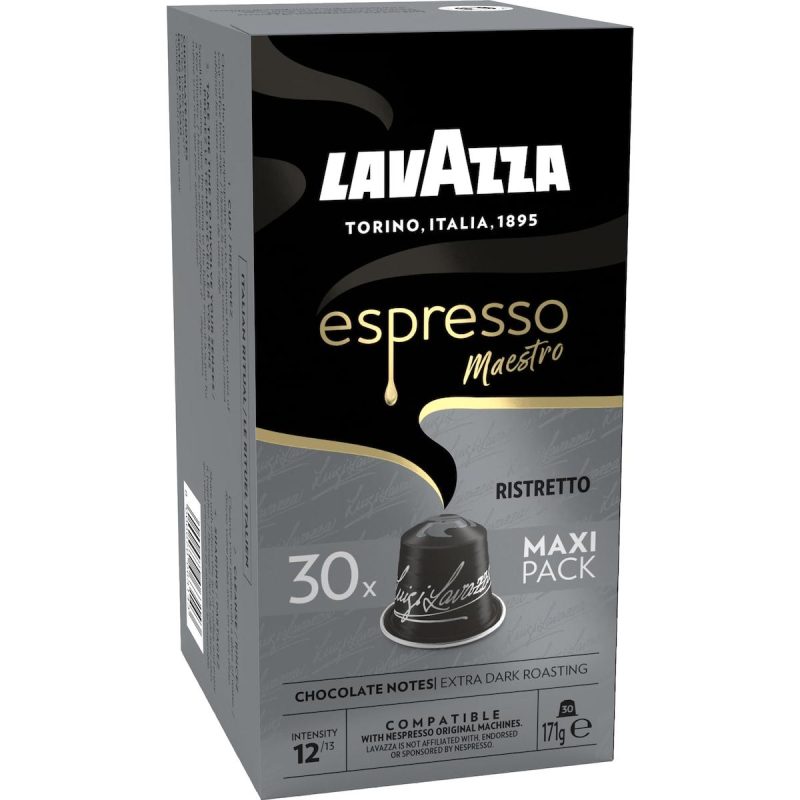 Lavazza Espresso Ristretto Coffee Pods Capsules 30 Pack