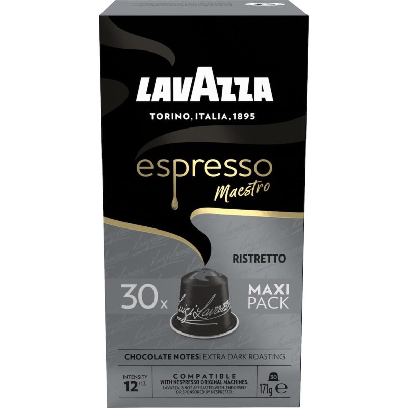Lavazza Espresso Ristretto Coffee Pods Capsules 30 Pack
