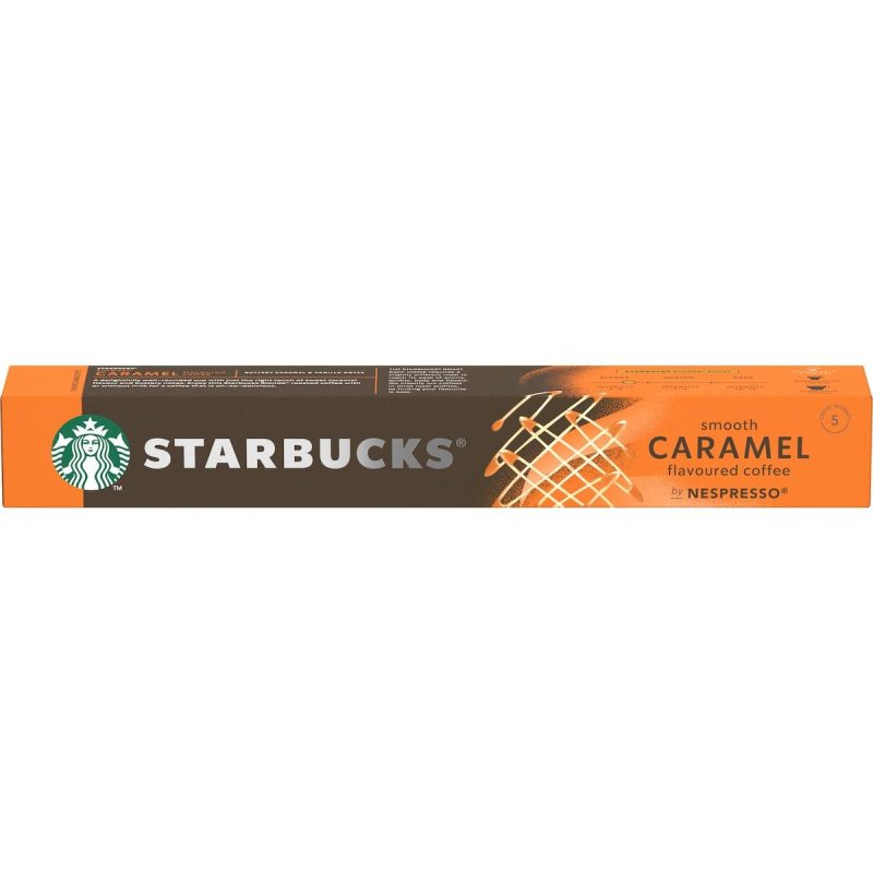 Starbucks Nespresso Smooth Caramel Flavoured Coffee Pods Capsules 10 Pack