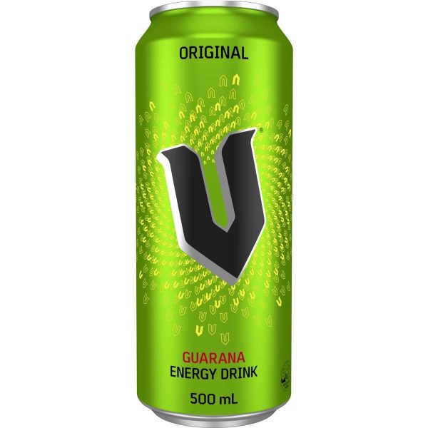 V Original Guarana Energy Drink Can 500ml
