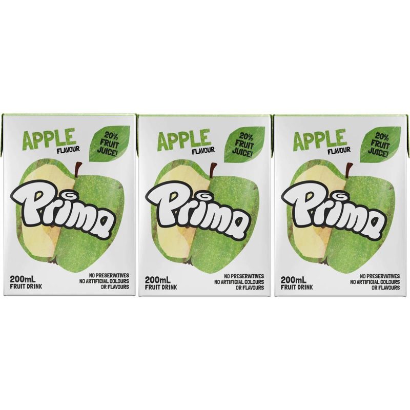 Prima Apple Fruit Juice Kids Drink Box 200ml x 6 Pack