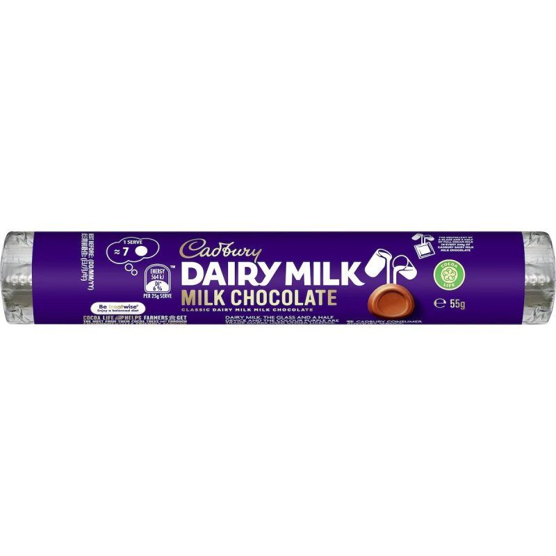 Cadbury Dairy Milk Chocolate Rolls 50g X 6 Bars