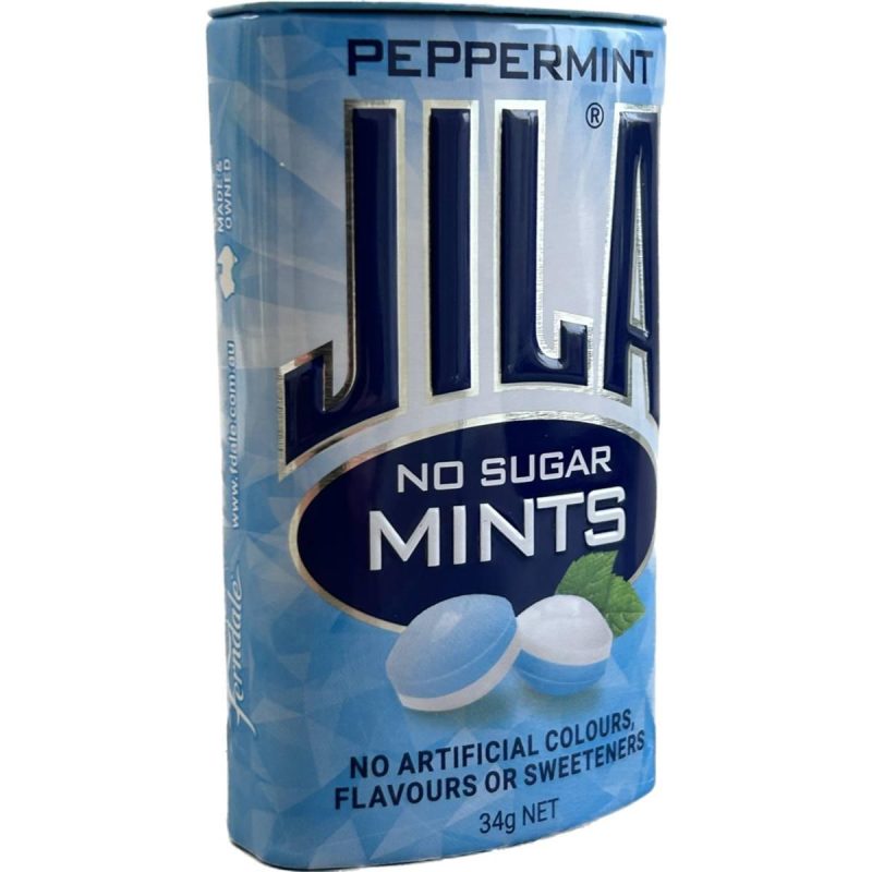 Jila Peppermint Mints Tin 34g X 6 Tins