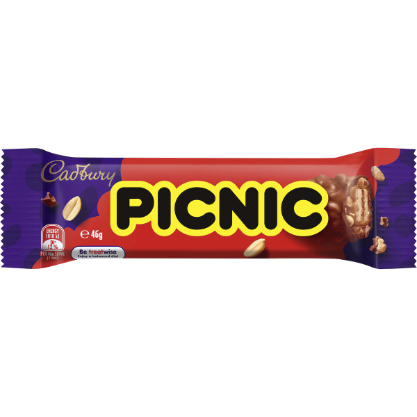 Cadbury Picnic Milk Chocolate Bar 50g X 6 Bars