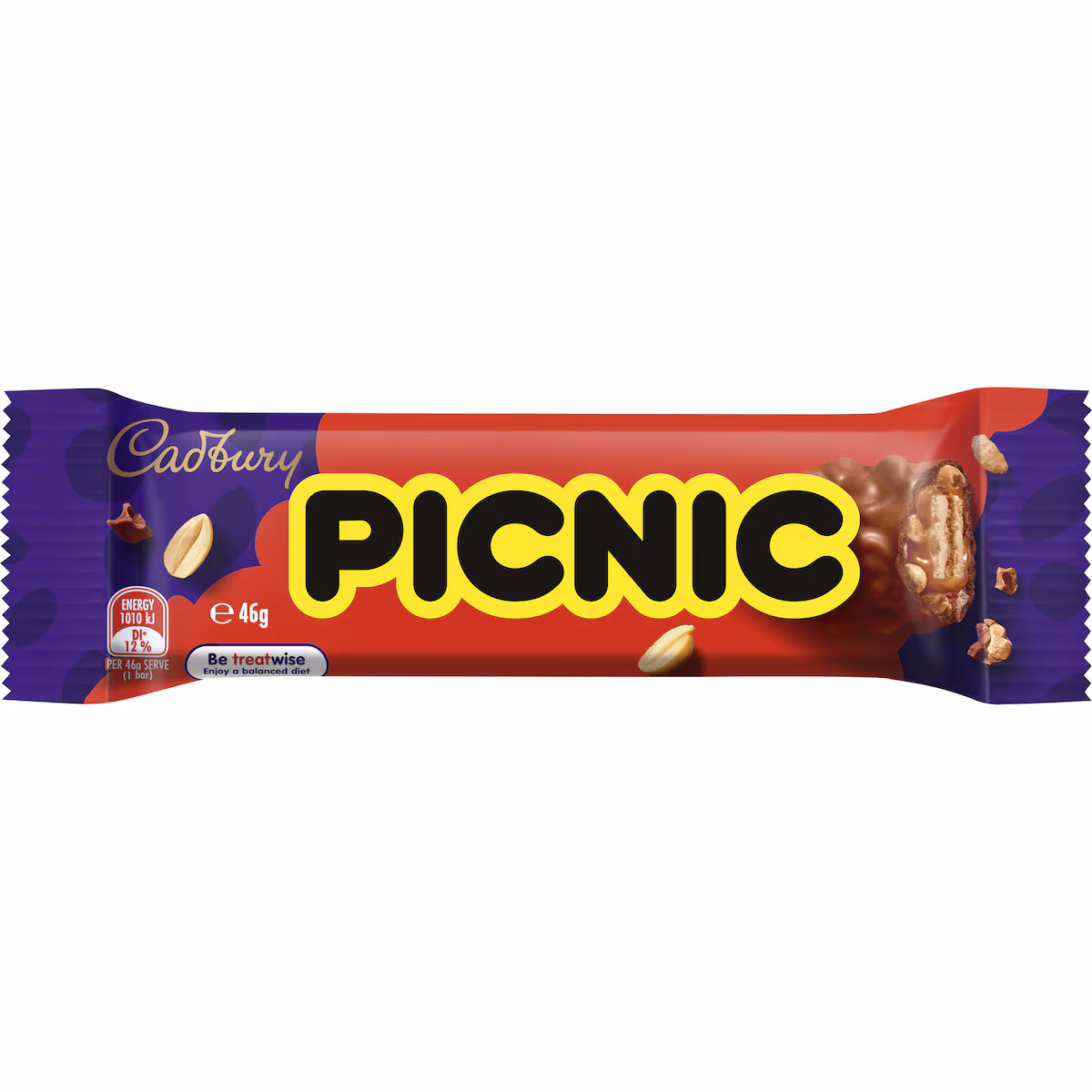 Cadbury Picnic Milk Chocolate Bar 50g X 6 Bars