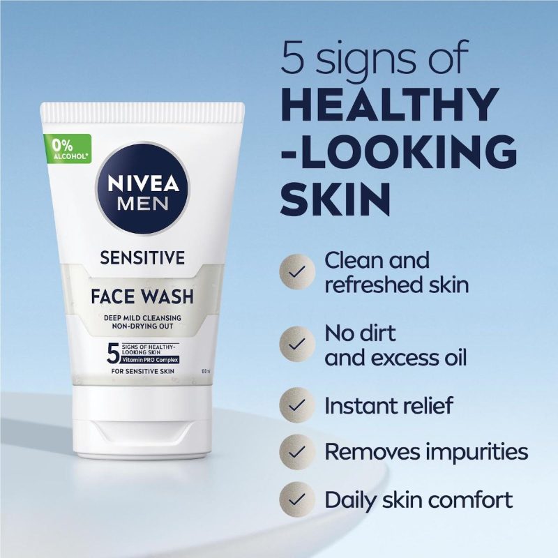 Nivea Men Sensitive Face Wash With Chamomile 100ml