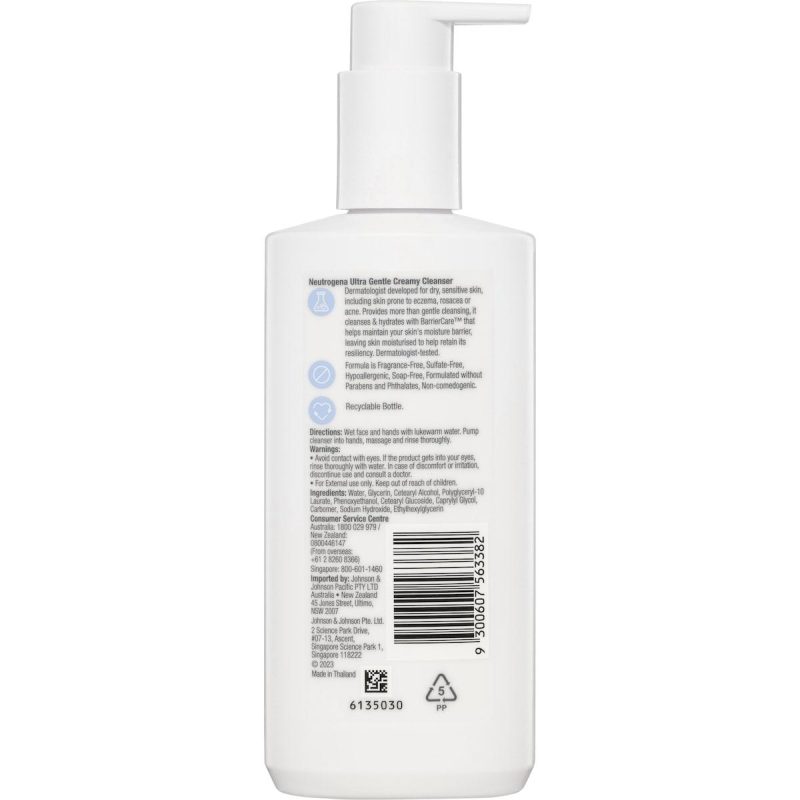 Neutrogena Ultra Gentle Creamy Face Cleanser 200ml