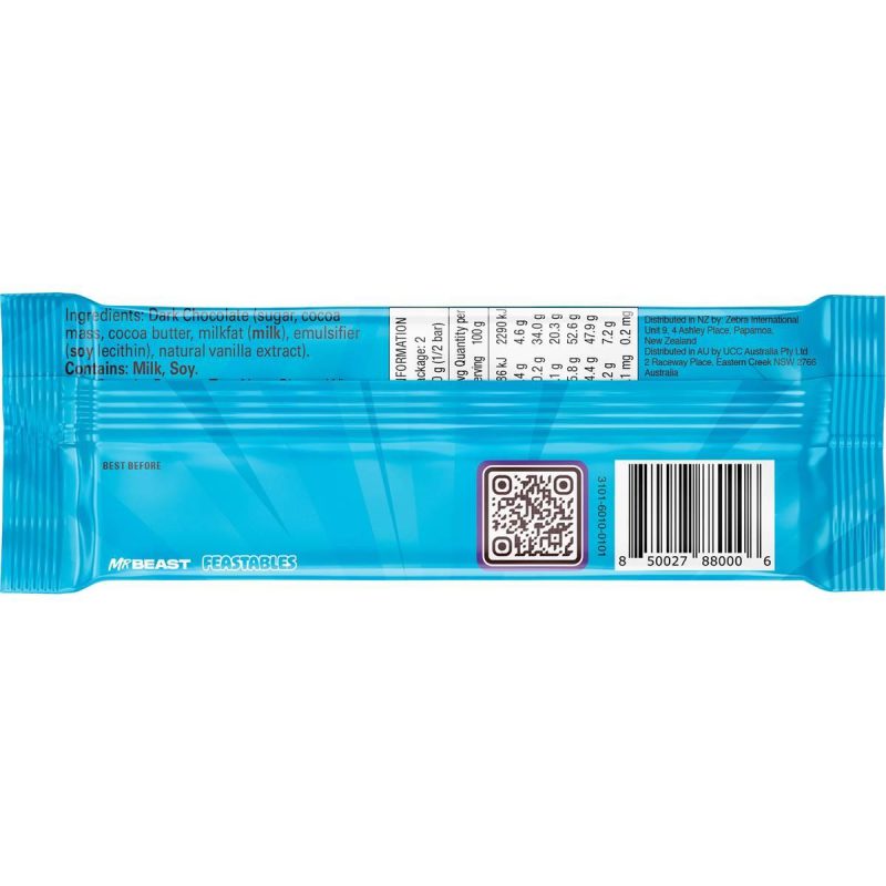 Mr Beast Feastables Dark Chocolate Bar 60g