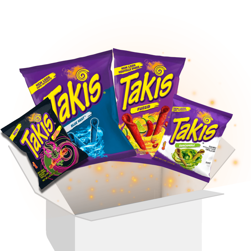Fuego Takis Hot Chips Flavour Variety Packs Gift Box Set Bundle