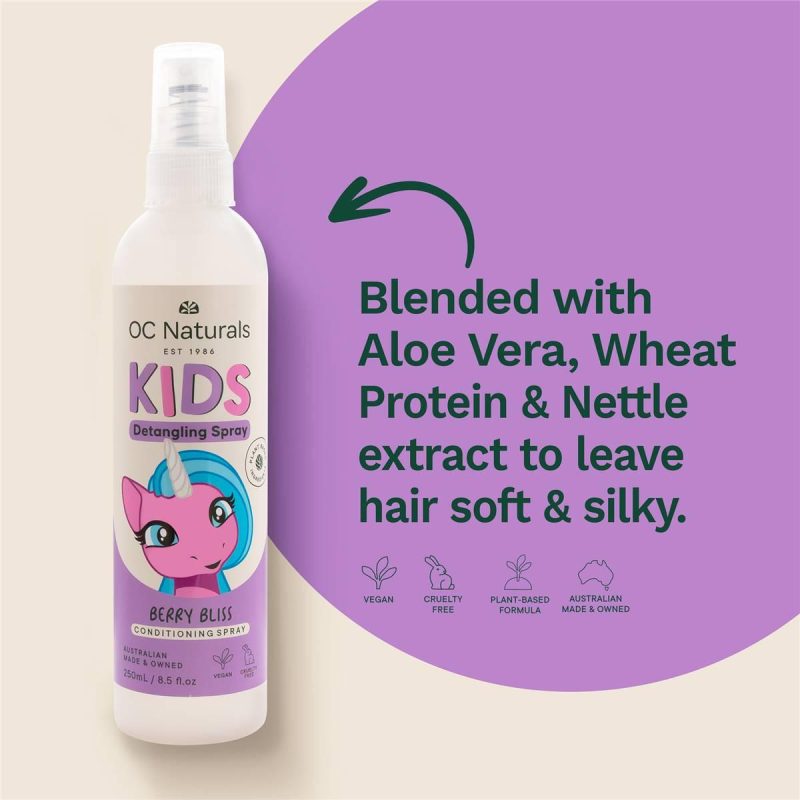 OC Naturals Kids Detangling Hair Spray Berry Bliss 250ml