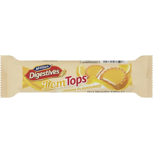McVities Digestives Lemptops Lemon Biscuits 100g