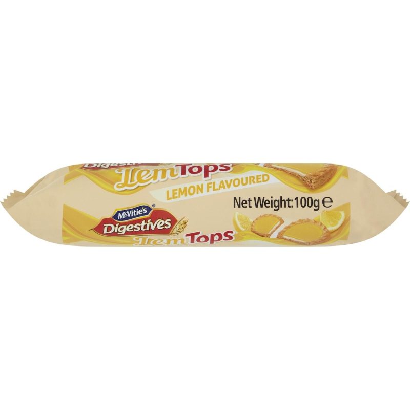 McVities Digestives Lemptops Lemon Biscuits 100g