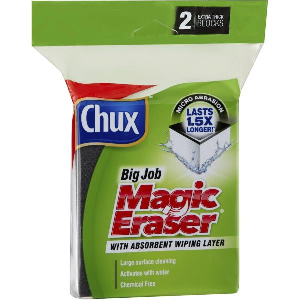 Chux Magic Eraser Big Job Extra Thick 2 Blocks