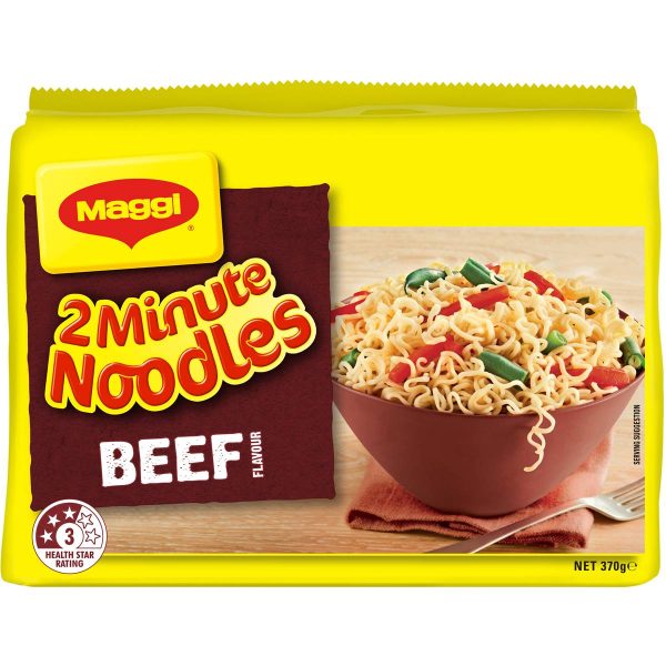 Maggi 2 Minute Instant Beef Noodles 5 Pack
