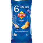 Smiths Crinkle Cut Original Potato Chips Share Pack 19g X 6 Packs