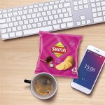 Smiths Crinkle Cut Salt and Vinegar Potato Chips Share Pack 19g X 6 Packs