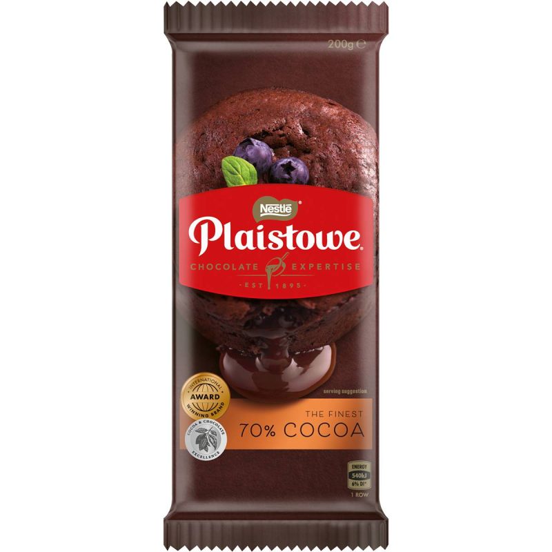 Nestle Plaistowe Cooking Dark Chocolate 70% Cocoa Block 200g