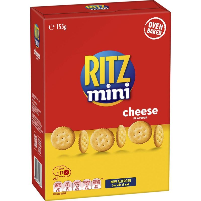 Nabisco Ritz Mini Cheese Crackers Biscuits Pack 160g