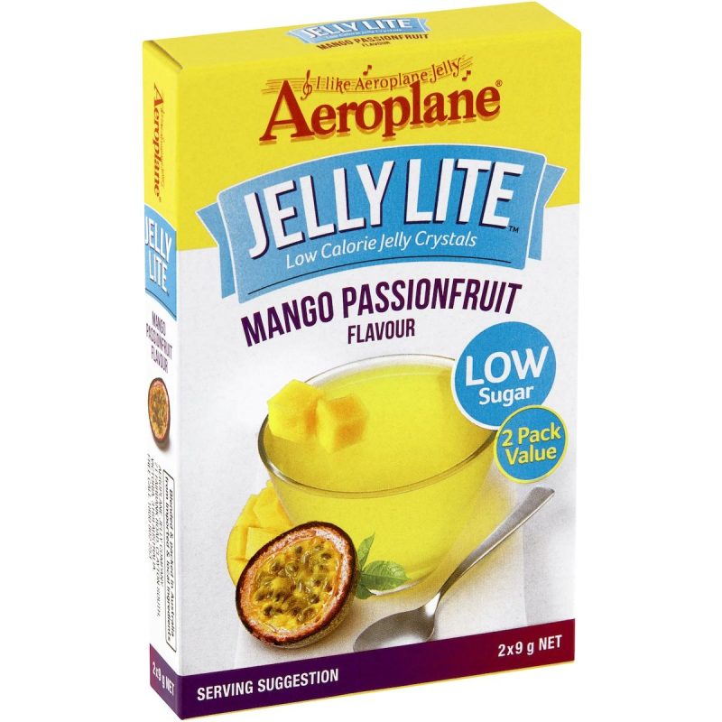 Aeroplane Jelly Lite Mango Passionfruit Low Calorie Jelly Powder 18g